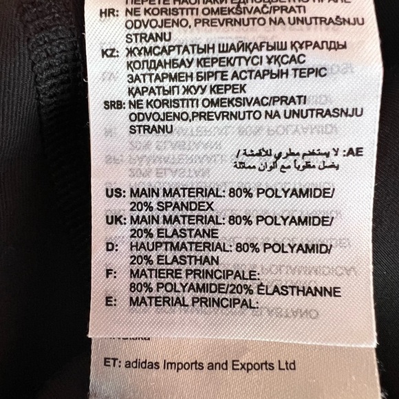 REEBOK CLASSICS Black Nylon Leggings - Picture 6 of 6